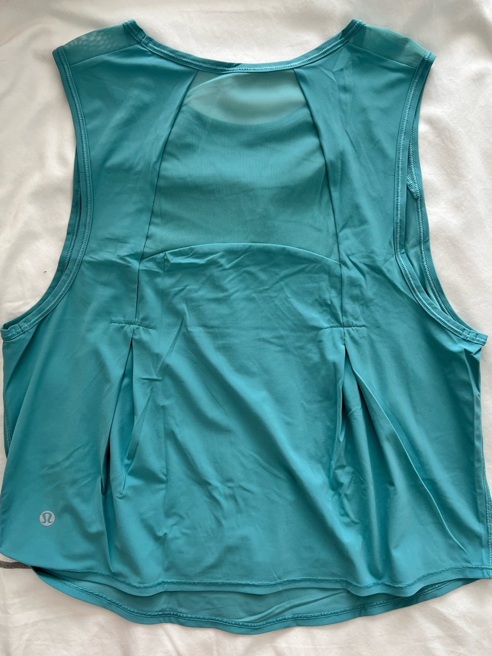 NWOT Lululemon Sculpt Sleeveless Cropped Tank Top Tidal Teal Size 6 - Picture 8 of 10